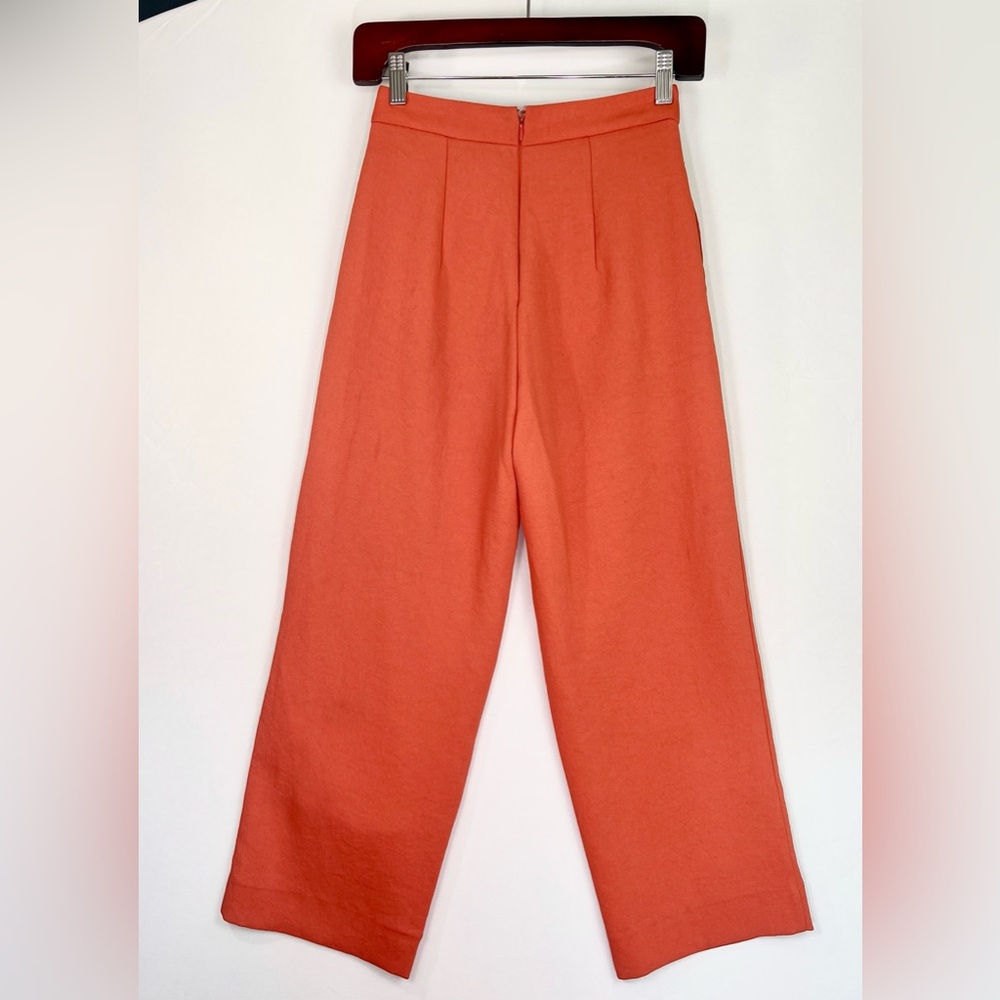 Kookai Australia Women's Orange Cropped Oyster Pants